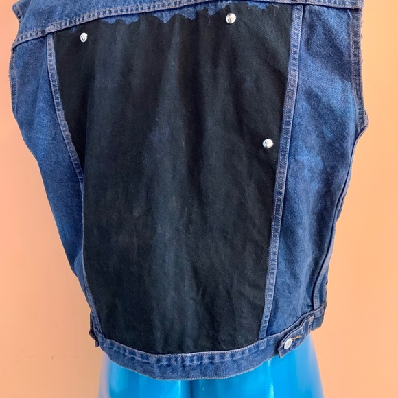 Punk, Metal Denim Studded Jacket - Picture 6 of 6